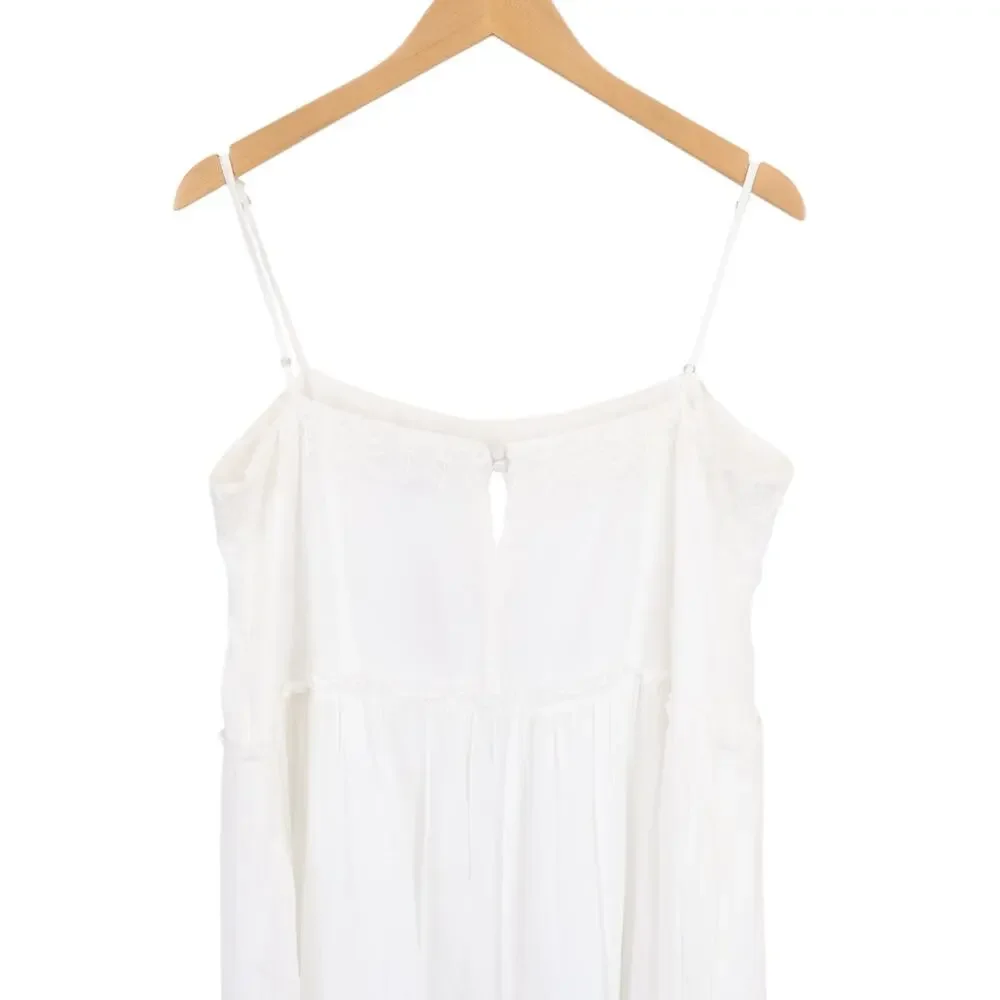 J.Crew Sorrento Dress Cotton Voile White Size Large NWT